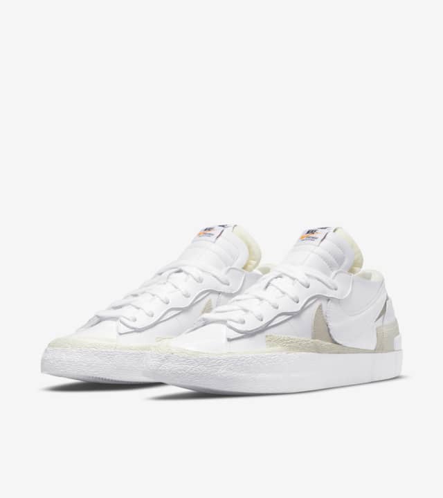 ãNIKEå¬å¼ããã¬ã¼ã¶ã¼ LOW x sacai 'White Patent Leather' (DM6443-100/ NIKE BLAZER LOW / SACAI). Nike 